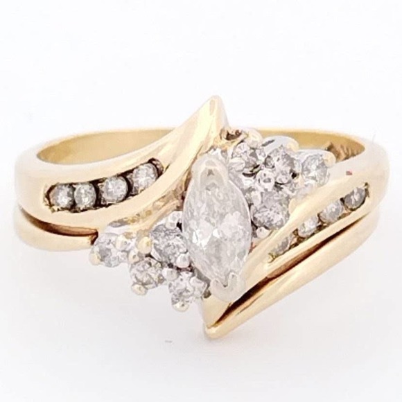 Reeds jewelers | Jewelry | 4k Diamond Wedding Ring Set Engagement Ring ...